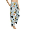 thumbnail image 2 of Uemuo Elephant Tree Pattern Women's Wide Leg Palazzo Lounge Pants with Pockets Light Weight Loose Comfy Casual Pajama Pants-Large, 2 of 9