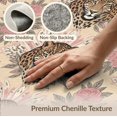 thumbnail image 6 of ODIKA Pink Abstract Leopard Wildlife Muted Rosette Clusters Border for Dorm Room, Small Living Apartment, Stain Resistant Low Profile, 6 of 7