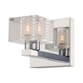 thumbnail image 1 of Quatra - One Light Bath Vanity  Chrome Finish With Clear/Frosted Glass-Bathroom, 1 of 3