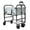 Light gray, variant on Portable Foldable Dog Bath Tub with 4-Level Adjustable Height, Dog Bathing Cart w/ 360° Swivel Wheels & Brake, for Small, Medium Dogs & Cats