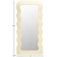 thumbnail image 3 of SAFAVIEH Mahya 31.5" x 63.3" White Modern Wall Mirror, 3 of 6