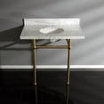 thumbnail image 3 of Kingston Brass KVPB36MB6 Templeton 36" Oval Marble Wall Mounted Bathroom Console - Carrara, 3 of 6
