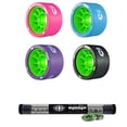 thumbnail image 2 of Atom Roues de Patin Savant avec Roulements Bioniques 8mm Ensemble Complet de 8 - Bleu 91A, 2 of 3