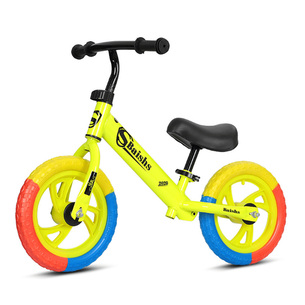 Lightweight No Pedal Bicycle for Child Heay Duty Adjustable Seat Balance Bike for Kids 12in Training Bike for 18-48 Months 