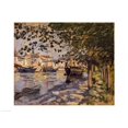 thumbnail image 1 of Posterazzi BALBAL385522 Seine at Rouen 1872 Poster Print by Claude Monet - 24 x 18 in., 1 of 1