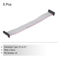 thumbnail image 3 of Unique Bargains IDC 24Pin Flat Ribbon Cable, 2.0mm Pitch FC to FC Connector 20cm Length Grey Jumper Wire Computer DVD, 5Pcs, 3 of 5