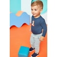 thumbnail image 3 of Garanimals Baby Boy Long Sleeve Slub Jersey Bodysuit, Sizes 0-24 Months, 3 of 5