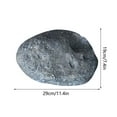 thumbnail image 2 of Rock Cover for Yard, Landscape Rocks Rock, Realistic Landscape Rocks, PU Foam Artificial Landscape Boulder, Non-Hollow Outdoor Rock for Landscaping Lawns and Gardens,Gray,29x13x19cm, 2 of 5