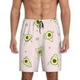 thumbnail image 3 of Lsque Avocado Doing Sport Yoga Mens Sleep Pajama Shorts,Short Pajama Pants, Cotton Ultra-Soft Knit-X-Large, 3 of 9