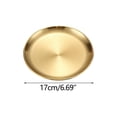 thumbnail image 5 of Tuvgenk Stainless Steel Dinner Platess Round Glod Dinner Plates Grilled Meat Stackable Plates, 5 of 5