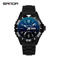 thumbnail image 1 of Sanda 9005 Medium Fashionable Casual Simple Personalized Night Vision Fluorescent Digital Wristwatch Dual Display Calendar Quartz Watch, 1 of 7