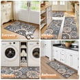 thumbnail image 5 of Findosom 3pcs Boho Kitchen Rug Set, Farmhouse Kitchen Runner Rugs and Mat, Washable Non Slip Kitchen Mats Vintage Kitchen Floor Mat Carpet for Hallway Laundry Room Sink 20"x32"+20"x47"+20"x59" Brown, 5 of 8