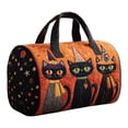 thumbnail image 5 of Women's Quilted Weekender Duffel Bag,Foldable Lightweight Travel Tote for Overnight Gym, Halloween Spooky Pattern (18x9 Inches), 5 of 5