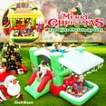 thumbnail image 4 of Montary Christmas Inflatable Bouncer Combo, 80"x91" Play Area, 55" Tall, Oxford Fabric, Slide Ball Pit Target Game, Indoor Outdoor Use, 4 of 7