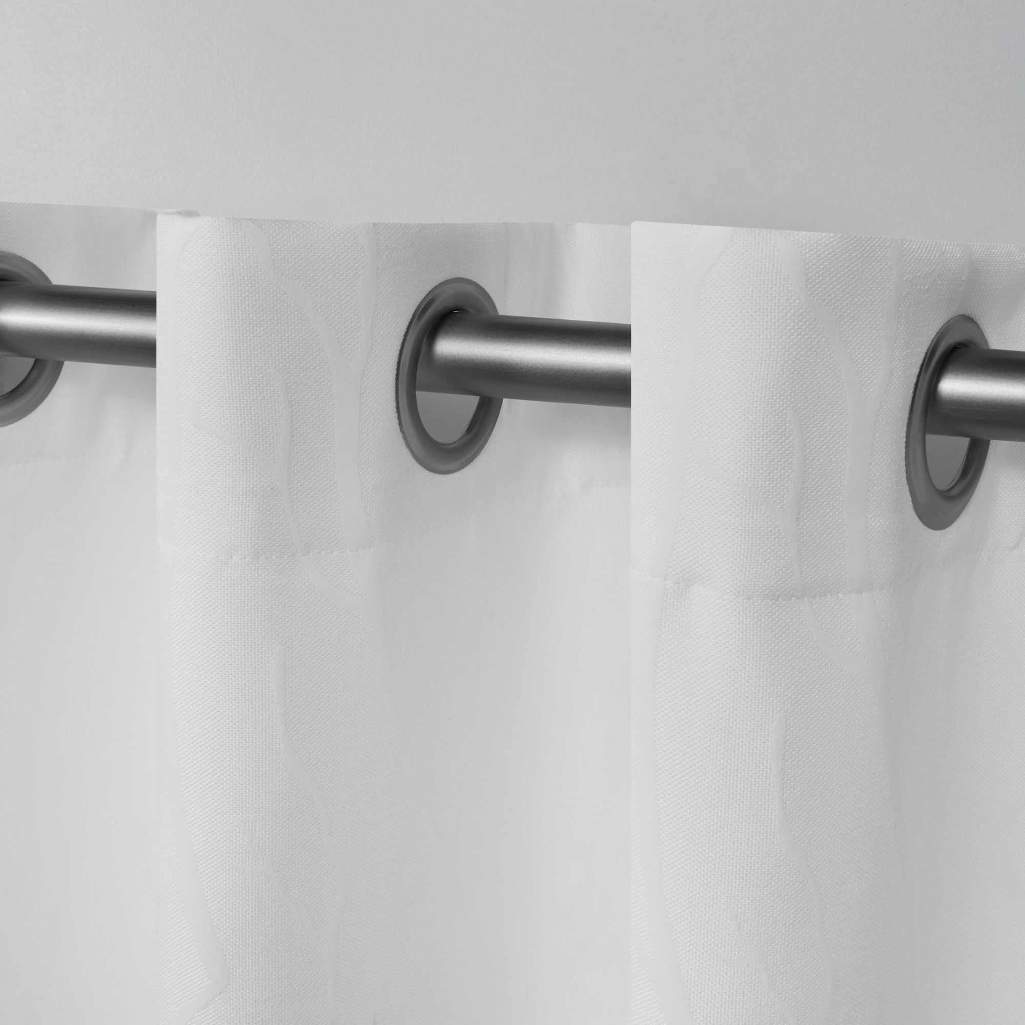 Exclusive Home Forest Hill Woven Room Darkening Blackout Grommet Top Curtain Panel Pair, 52"x63", Winter