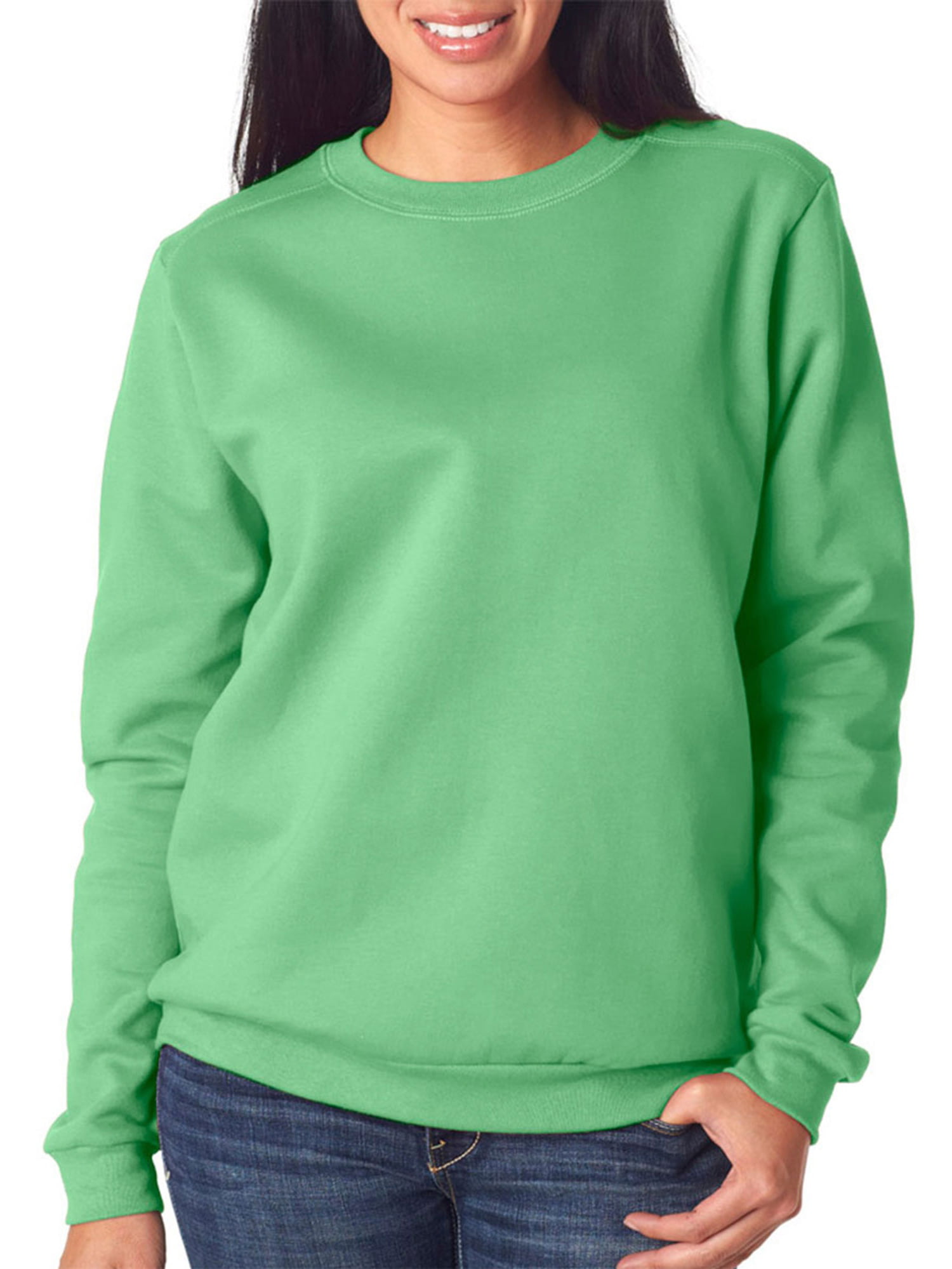 Anvil - Anvil Womens’ Fashion Crew Neck Sweatshirt, Green Apple, 2XL