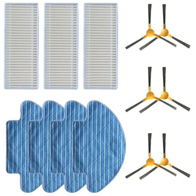Luckyn for Haier T550W for IKOHS Netbot S12 Spin Edge Side Brush Mop Cloths Rag Filter