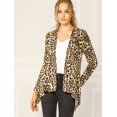 thumbnail image 3 of INSPIRE CHIC Cardigan Ouvert à Manches Longues à Imprimé Léopard pour Femmes, 3 of 4