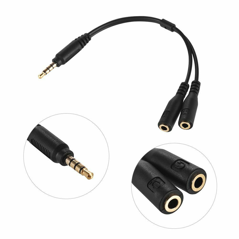 Audioquest Stereo Headphone Adapter Splitter Flexible Cable 8 inch best cord 