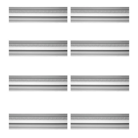 

Renovator s Supply Cornice White Urethane Medowlark Design 8 Pieces Totaling 620 Length