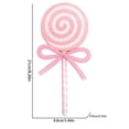 thumbnail image 3 of Clearance Under $1 Pink Lollipop Ornament, Glitter Candy Christmas Pendant, 1PC, 21x8.8cm, Tree Hanging Decor, Pink (B), 3 of 5