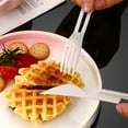 thumbnail image 6 of NWOKYZGH 3PCS Wheat Straw Cutlery, Reusable Utensils Set Portable Travel 3 in 1 Spoon fork Knife Tableware, Eco-Friendly, BPA Free, Flatware for Kids Adults, Travel Picnic Camping, 6 of 6