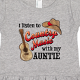 thumbnail image 4 of Inktastic I Listen to Country Music with my Auntie Guitar and Hat Girls Toddler Dress, 4 of 5