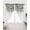 Green, variant on Eucalyptus Swag Valance Curtains Summer Green Leaves Rod Pocket Swag Kitchen Valance,Farm Berries Short Topper for Living Room Bedroom Watercolor Botanical Small Curtains Window Toppers