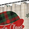 thumbnail image 3 of Santa Claus Christmas Shower Curtain,Washable Show Curtain with Hooks Retro Polyester Fabric Curtains for Halloween Thansgiving Christmas Hotel Dorm, 3 of 5