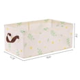 thumbnail image 4 of Unique Bargains Storage Cube Collapsible Storage Basket with Handles for Shelves 1pk Beige, 4 of 7