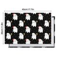 thumbnail image 5 of Halloween Cute Ghosts Pattern Summer Placemats Table Placemats Set Of 6-Linen Kitchen Washable Placemats Table Mats 11.8"x17.7" Non-Slip Heat Resistant, 5 of 5