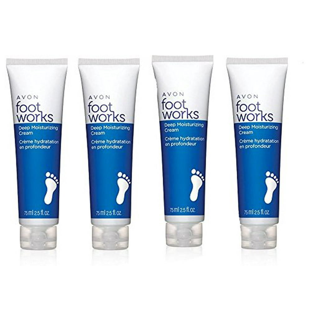Avon Foot Works Deep Moisturizing Cream lot of 4