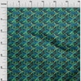 thumbnail image 3 of oneOone Cotton Poplin Twill Turquoise Blue Fabric Abstracts Sewing Craft Projects Fabric Prints By Yard 56 Inch Wide, 3 of 5
