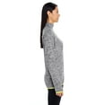 thumbnail image 3 of Holloway Sportswear 2XL Womens Force Training Top Carbon Heather/Bright Yellow 222300, 3 of 3
