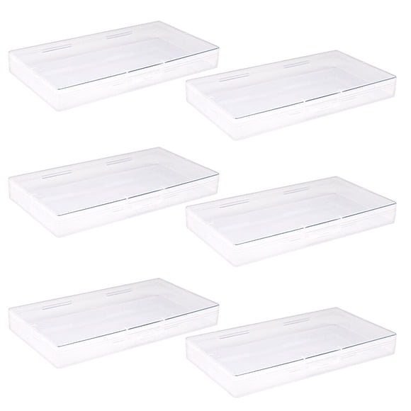 6pcs Plastic Home Desktop Cajas de almacenamiento maquillaje Sundies Pictures Contenedores