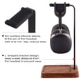 thumbnail image 4 of PHERKORM Soporte para auriculares de madera y aluminio de nogal, soporte para auriculares de escritorio, soporte universal para auriculares para la mayoría de los auriculares para juegos de música - N, 4 of 5