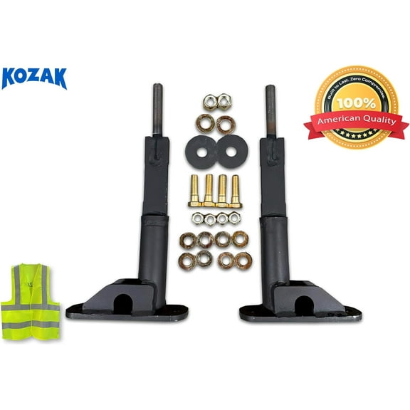 Mount Brackets Set for HERD GG-MTK-15 / FL33 / WS23 Front Bumper Deer Guard, Compatible with Freightliner Cascadia 2003-2017