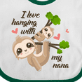 thumbnail image 4 of Inktastic Hanging with My Nana Boys or Girls Baby Bib, 4 of 4