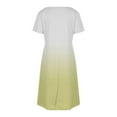 thumbnail image 5 of YHAJDS Women's Summer Casual T Shirt Dresses Short Sleeve Color V Neck Casual, 5 of 5