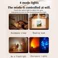 thumbnail image 4 of Graflsoa Magnetic USB Rechargeable Desk Lamp with Sunset Projection, 3-Touch Dimming, 2000mAh Battery, Portable Flashlight, White, 4 of 6