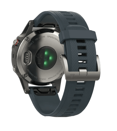 Garmin Fenix 5, Silver with Granite Blue Band, GPS Smartwatch (Garmin Certified )