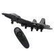 thumbnail image 5 of Avión de control remoto de vuelo estable de 2,4 GHz para niños con hélice y 3 baterías, planeador de juguete RC con LED y acabado plateado, 5 of 8