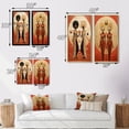 thumbnail image 4 of Designart "Alien Goddess Vintage Dreamscape I" Abstract Portraits Framed Wall Art Set Of 2 - Transitional Black Gallery Wall Frame Set For Home Decor, 4 of 6