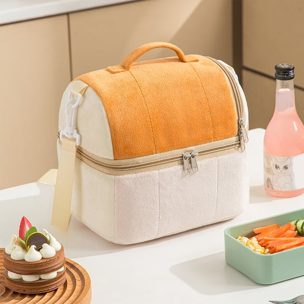 Xihbxyly Ofertas Flash de Hoy Ofertas Prime Bonita Bolsa de Maquillaje de Pan Amarillo, Gran Capacidad, con Diseño de Viento, de Apariencia Elegante, Bolsa de Almacenamiento Portátil, Bolsa Cruzada d