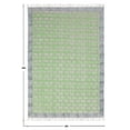 thumbnail image 3 of Casavani Handblock Printed Green Cotton Dhurrie 4'x7' Area Rugs for Living Room & Dining Room, 3 of 7