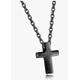thumbnail image 1 of Xtellar Collar de hombre cruz Acero Inoxidable Negra, 1 of 1