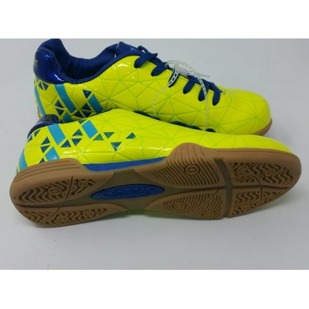 New Classic Sport Youth 2 Indoor Soccer Shoe Lime/Blue 3021