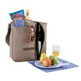 thumbnail image 2 of Travelwell Damiers Messenger Soft Cooler Wine Bag, Black, 2 of 2