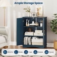 thumbnail image 6 of Costway Floor Storage Cabinet Modern Storage Organizer with Adjustable Shelves &2 Doors, 6 of 10