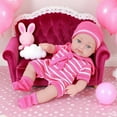thumbnail image 5 of Reborn Doll Clothes, Simulation Doll Outfit, Christmas Dress Set for 12 Inch Dolls, Elastic Material, Easy to Put On and Take Off, Suitable for Holiday Dress Up and Gift Giving, 5 of 7